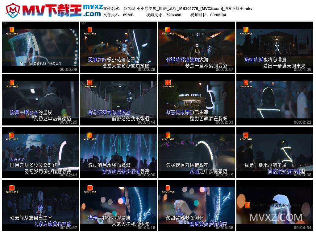 孙艺琪-小小的尘埃_国语_流行_MB301779